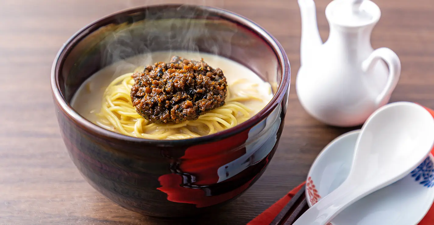 肉みそ豆乳麺